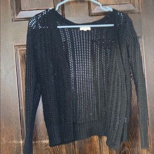 Black cardigan